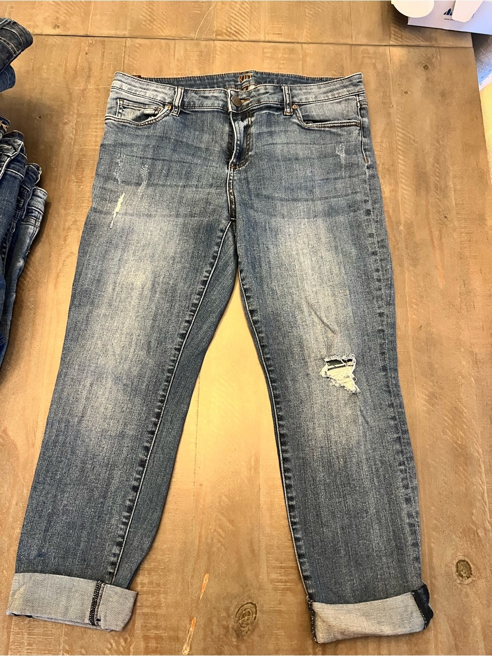 Kut from the Kloth Reece Ankle Straight Leg Size 12